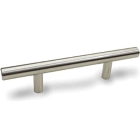 CONTEMPO LIVING Contempo Living WCCH12SL006S 6 in. Solid Stainless Steel Brushed Nickel Kitchen Bar Handle WCCH12SL006S